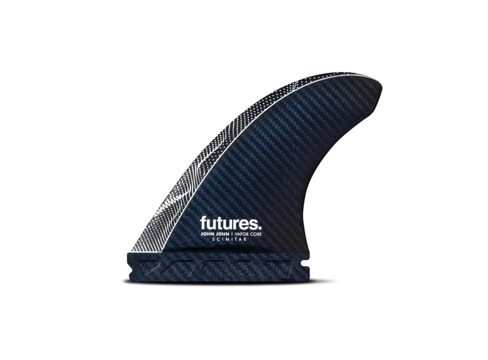 Futures JJF 3 Scimitar Vapor Core Thruster Medium – Pinne Surf Carbon Blue John John Florence - immagine 3