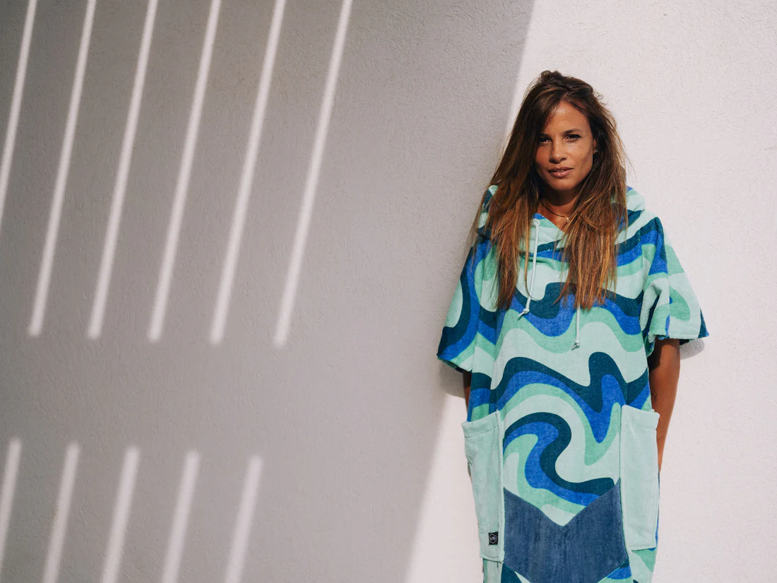 ALL-IN Poncho Surf Femme Berlin Blue - immagine 2